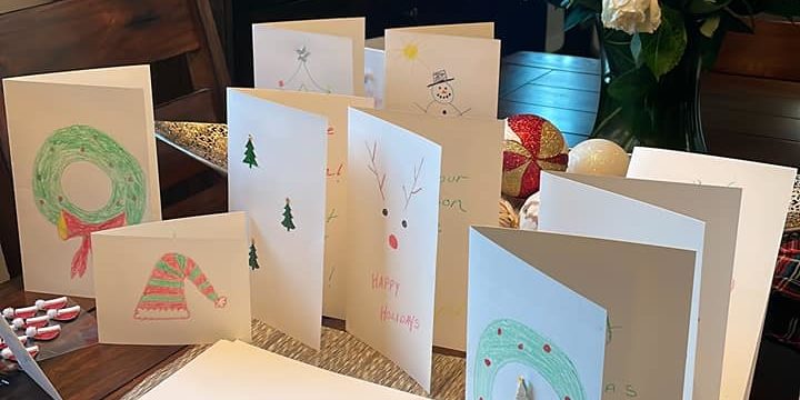 Making Holiday Cards for Hands-On of Greater Richmond